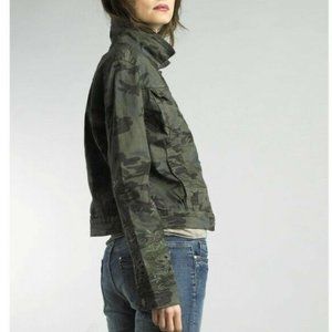 Tempo Paris Women's Large Camo Embellished Jacket